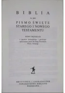 Religia i religioznawstwo - Biblia to jest całe Pismo Święte Starego i Nowego Testamentu - miniaturka - grafika 1