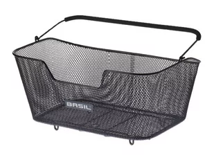 Basil Za kosz rowerowy Base L stal 30 x 45 x 21 cm, czarna, ściśle (1 sztuka) 11223 - Koszyki rowerowe - miniaturka - grafika 1