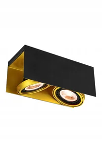 Oprawa sufitowa Verso, 2*Gu10, ES111, czarno/złota - Oprawy, klosze i abażury - miniaturka - grafika 1