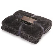 Narzuty - DecoKing przytulny koc z mikrowłókien, polarowy, w skandynawskim stylu Henry, szary (Graphit), 70 x 150 cm 97359 - miniaturka - grafika 1