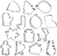 Formy do ciast - Boże Narodzenie Wigilia Świąteczne foremki do ciastek pierników Komplet 14 - miniaturka - grafika 1