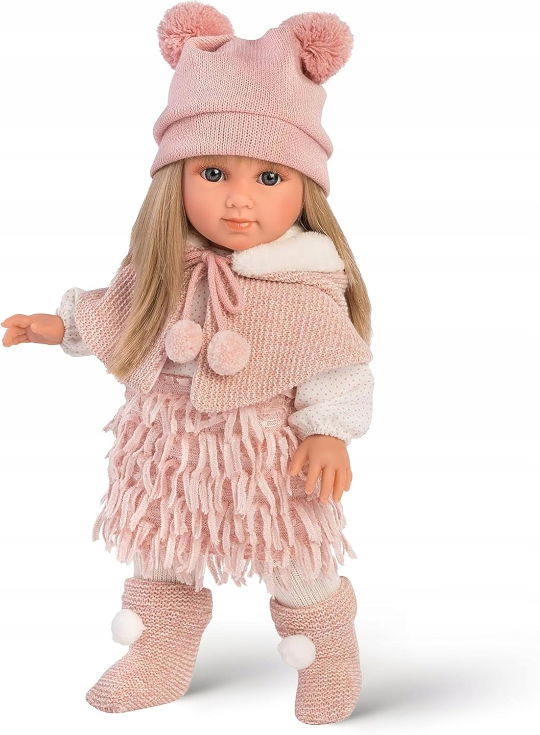 Lalka Elena Winylowa 35 CM Ręcznie Wykonana Z Ubraniami I Akcesoriami