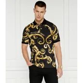 Koszule męskie - Versace Jeans Couture Polo | Slim Fit - miniaturka - grafika 1