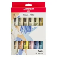 Farby i media malarskie - Amsterdam Amsterdam Standard Series Acrylics Set 12 x 20 ml Pastels - miniaturka - grafika 1