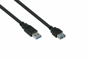 Kabel USB Alcasa kabelmeister USB3.0 Verläng. A St.-A Bu. UL schwarz 2m - Kable USB - miniaturka - grafika 1