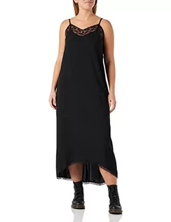 Sukienki - Sisley Damska sukienka 46CVLV02K, czarna 100, 42 (DE) - grafika 1