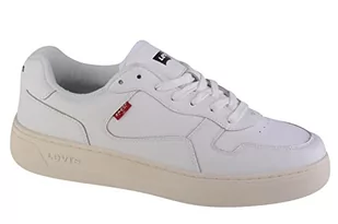 Levis Football and Accessories Glide, trampki męskie, Regular White, 44 EU, Regular Fit, 44 EU - Trampki męskie - miniaturka - grafika 1