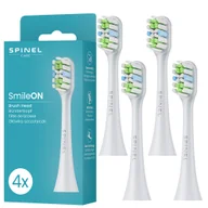 Końcówki do szczoteczek elektrycznych - Końcówki do szczoteczki SPINEL CARE SmileON, 4 szt - Białe końcówki wymienne do szczoteczki sonicznej delikatne włókna pasują do SmileON zdrowe dzią.. - miniaturka - grafika 1