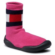 Buty dla dziewczynek - Kapcie TOMMY HILFIGER - Slipper T1A0-30874-1072 Fuchsia 313 - miniaturka - grafika 1