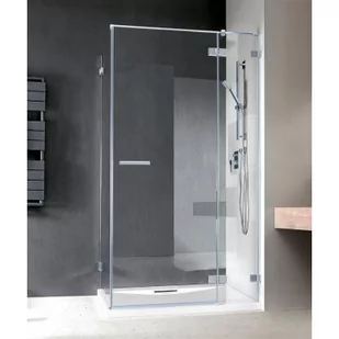 Radaway Euphoria KDJ Drzwi prysznicowe wahadłowe 120x200 cm ze ścianką stałą prawe 383812-01R+383240-01R - Ścianki i drzwi prysznicowe - miniaturka - grafika 2