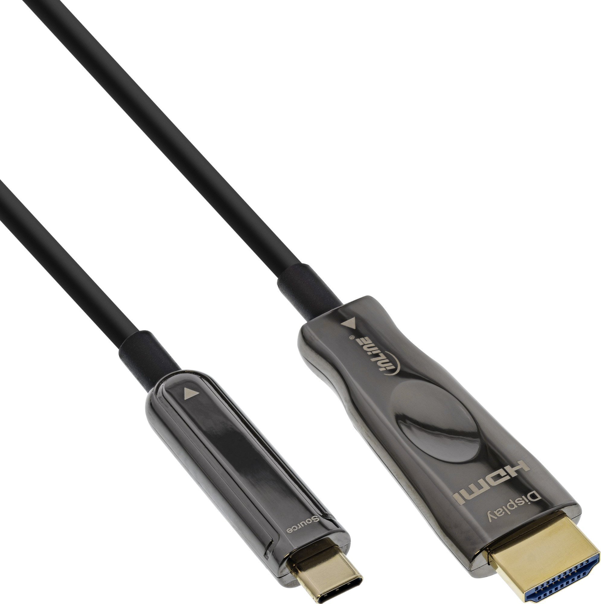 Kabel USB InLine USB-C - HDMI 50 m Czarny 64250A