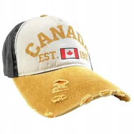 Czapki i chusty sportowe męskie - CZAPKA Z DASZKIEM BEJSBOLÓWKA RETRO VINTAGE JEANS Unisex Canada - miniaturka - grafika 1