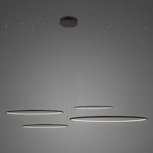 Altavola Design Ledowe Okręgi lampa wisząca 106W czarna LA084/CO4_100_in_4k_black - Lampy sufitowe - miniaturka - grafika 1