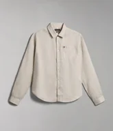 Koszule męskie - camicie uomo napapijri g-creton np0a4h1c n90 beige silver - miniaturka - grafika 1