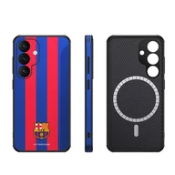 Etui i futerały do telefonów - Etui FC Barcelona do Samsung Galaxy S25 Magnetic Case MagSafe OCFCBMCS25BG BG - miniaturka - grafika 1