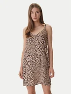 Piżamy damskie - DKNY Koszula nocna YI60099 Beżowy Regular Fit - miniaturka - grafika 1