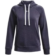 Bluzy damskie - Bluza damska Under Armour Rival Fleece HB Hoodie granatowa 1356317 558-M - miniaturka - grafika 1