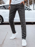 Spodnie męskie - Spodnie męskie casual ciemnoszare Dstreet UX4399-34 - miniaturka - grafika 1