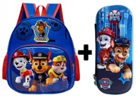 Plecaki szkolne i tornistry - Plecak przedszkolny 2 kieszenie PSI PATROL szkolny dla chłopca + PIÓRNIK - miniaturka - grafika 1