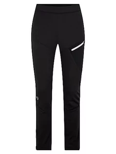 Spodnie damskie - Ziener NABELLE damskie spodnie softshellowe, długie nogawki, wiatroszczelne przód, elastyczny tył, czarne. Białe, 36 - grafika 1