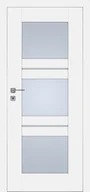 Drzwi wewnętrzne - Dre Drzwi Wewnętrzne Z Szybą Piano 4 Okleina Biała Mat - miniaturka - grafika 1