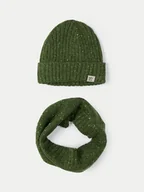 Czapki dla dzieci - Mayoral Komplet czapka i komin 10824 Zielony - miniaturka - grafika 1