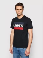 Koszulki męskie - Levi's T-Shirt Sportswear Graphic Tee 39636-0050 Czarny Regular Fit - miniaturka - grafika 1