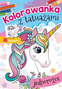 Kolorowanka z tatuażami Jednorożce Nowa - Kolorowanki, wyklejanki - miniaturka - grafika 1