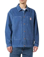 Kurtki męskie - Wrangler Męska kurtka robocza Casey Denim, Ciemnoniebieski, M - miniaturka - grafika 1