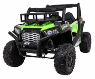 Pojazdy elektryczne dla dzieci - Buggy UTV Terenówka dla dzieci Zielony + Pilot + Bagażnik + Wolny Start + EVA + MP3 LED - miniaturka - grafika 1