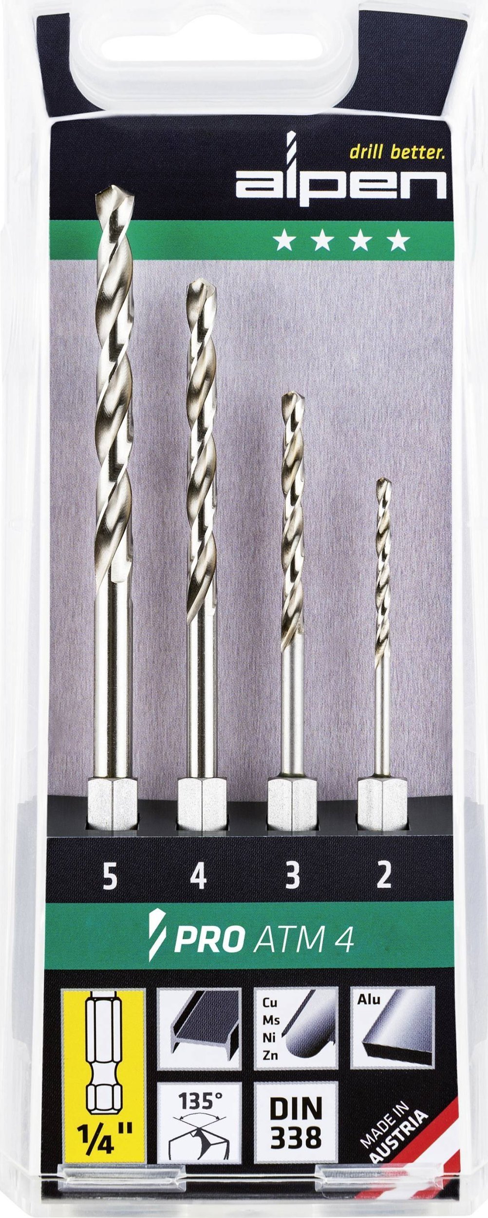 Alpen Wiertło Cassette HSS Super ATM 4 2-3-4-5