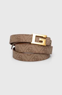 Guess pasek dwustronny NOREEN damski kolor beżowy BW9155 P4320 - Paski - miniaturka - grafika 1