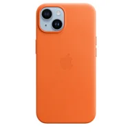 Etui i futerały do telefonów - APPLE LEATHER CASE MPP83ZM/A IPHONE 14 ORANGE ORYGINALNA PLOMBA - miniaturka - grafika 1