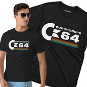 Koszulki męskie - KOSZULKA komputerowa z nadrukiem Commodore C64 PREZENT dla niego - miniaturka - grafika 1