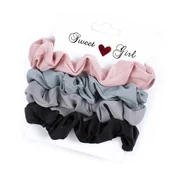 Ozdoby do włosów - ZESTAW SCRUNCHIES 4 sztuki gumki do włosów FROTKI - miniaturka - grafika 1