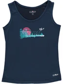 Koszulki i topy damskie - CMP Top funkcyjny w kolorze granatowym - miniaturka - grafika 1