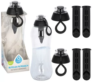 Butelka Filtrująca Dafi Soft 0,5L + 5 Filtrów Czarna Antracyt - Butelki filtrujące - miniaturka - grafika 1