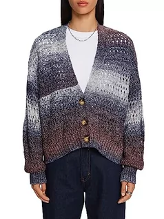 Swetry damskie - ESPRIT Damski kardigan z dzianiny, 519/oberżyna 5, XXL - grafika 1