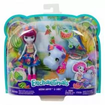 Mattel Enchantimals Junglewood Hedda Hippo i Lake FKY72 GFN56 - Lalki dla dziewczynek - miniaturka - grafika 2