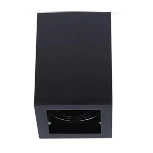 V-TAC Oprawa  Aluminiowa GU10 Kostka Kwadrat Natynkowa Czarna 142x100x100 VT-797 - Oprawy, klosze i abażury - miniaturka - grafika 1