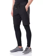 Spodnie męskie - BOSS T_Run Spodnie męskie, Czarny, 48 - miniaturka - grafika 1
