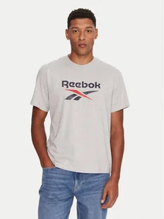 Reebok T-Shirt RK25158CCM Szary Regular Fit - Koszulki męskie - miniaturka - grafika 1