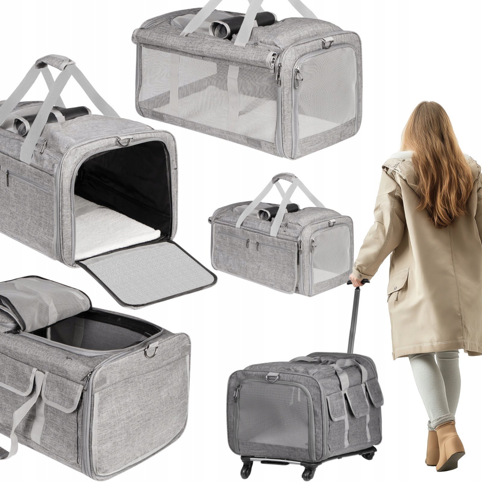 Transporter Na Kółkach Dla Psa Kota Torba Plecak Do 13KG Furrever Friends