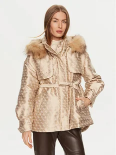 Guess Parka W4BL35 WFIR2 Beżowy Regular Fit - Kurtki damskie - miniaturka - grafika 1