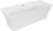Wanny - Mexen Tonia wanna wolnostojąca 170 x 75 cm, biała, przelew złoty szczotkowany - 52171707500-55 - miniaturka - grafika 1