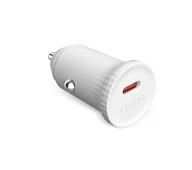 Ładowarki samochodowe - SBS ECO Car GRS USB-C 25W Biały - miniaturka - grafika 1