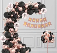 Balony i akcesoria - Girlanda balonowa zestaw na 18 URODZINY balony dekoracje urodzinowe ROSE - miniaturka - grafika 1