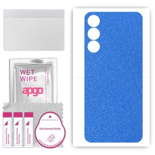 folia naklejka skórka strukturalna na TYŁ do Meizu 21 - Niebieski Pastel Matowy - apgo SKINS