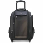 Walizki - Delsey Raspail Wózek 2-kołowy kabinowy dla zwierząt 48 cm noir - miniaturka - grafika 1