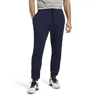 Reebok Męskie spodnie dresowe z logo Identity Arch, Vector Navy, M - Spodenki męskie - miniaturka - grafika 1